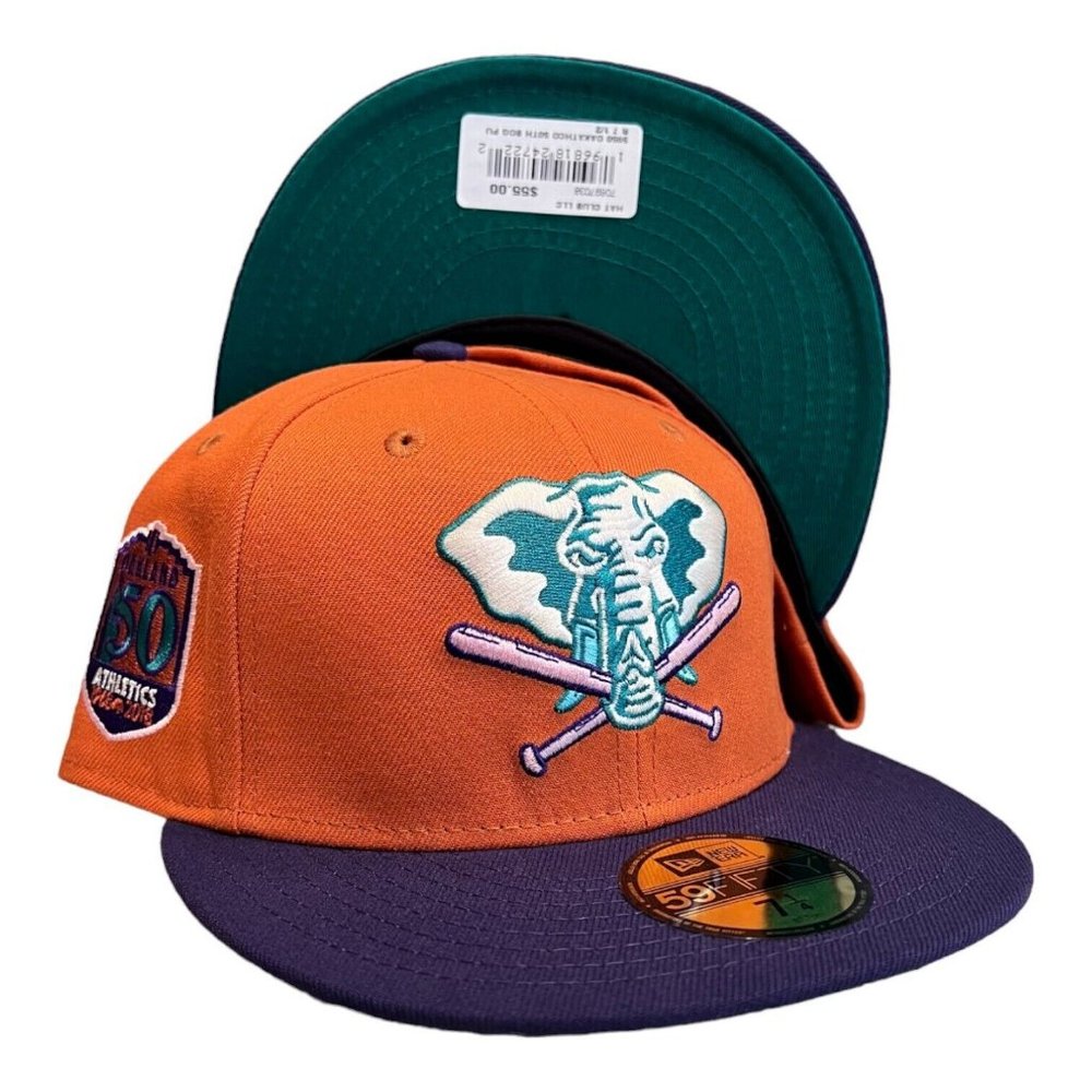 New Era Oakland Athletics Cactus Fruit 59FIFTY Fitted Hat 50th Year Patch